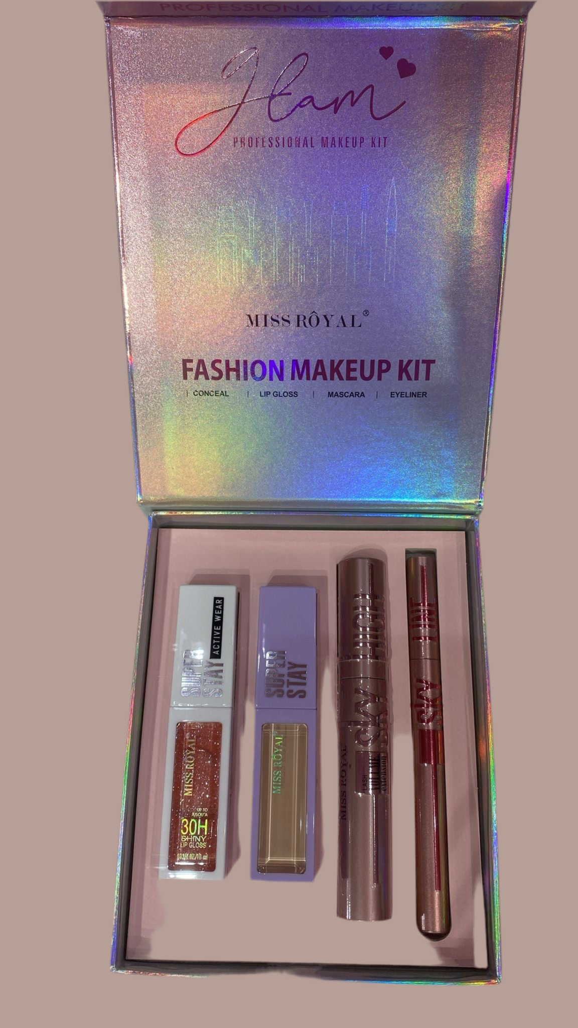 Fashion Makeup Set 4pz | Miss Royal